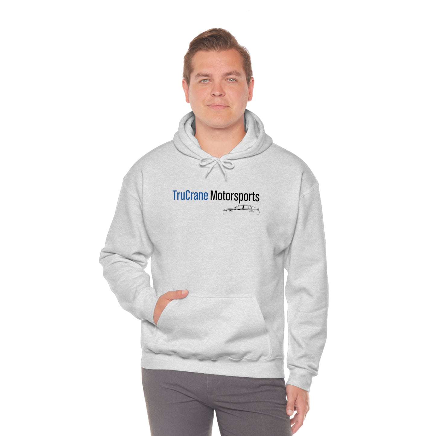 TruCrane Motorsports Unisex Heavy Blend Hooded Sweatshirt -Blue/Black