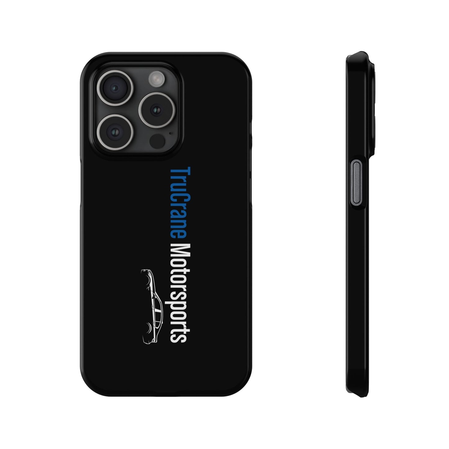 TruCrane Motorsports Slim iPhone Case -Black All Models