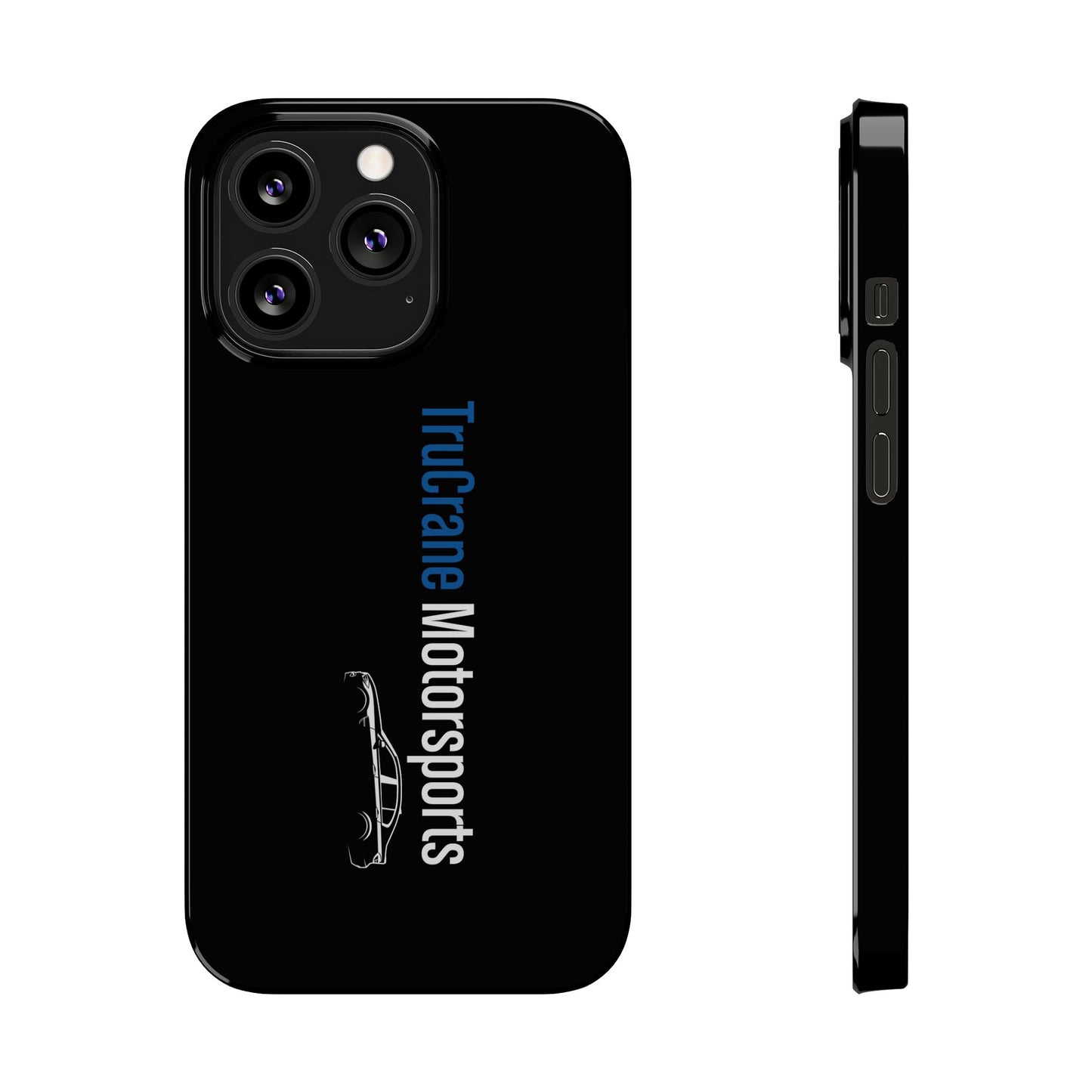 TruCrane Motorsports Slim iPhone Case -Black All Models