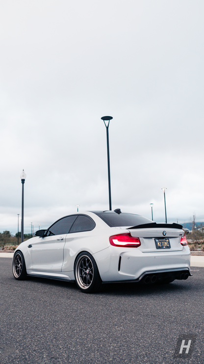Horizon Motorsport PSM Style V2 (High Kick) Dry Carbon Fiber Trunk Lip / Spoiler BMW F87 M2 | F22 2-Series