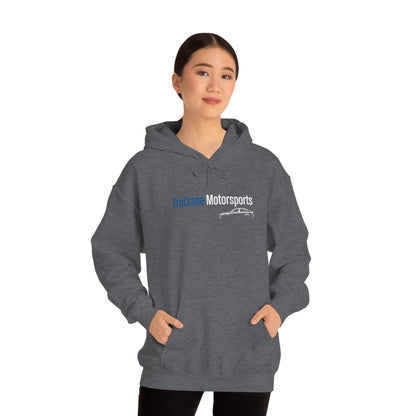 TruCrane Motorsports Unisex Heavy Blend Hooded Sweatshirt -Blue/White