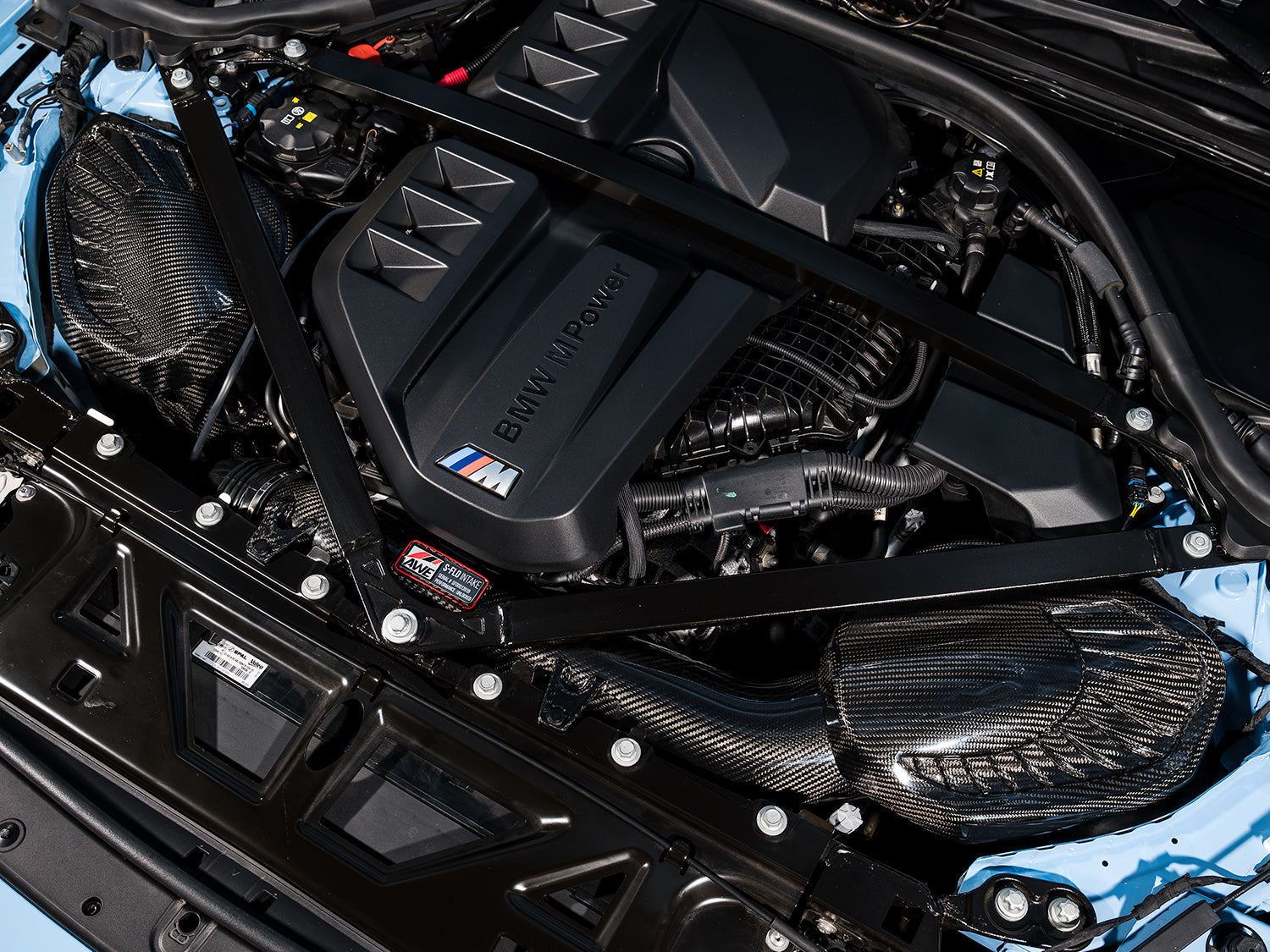 AWE S-FLO Carbon Intake for BMW G80 M3, G82 M4, and G87 M2