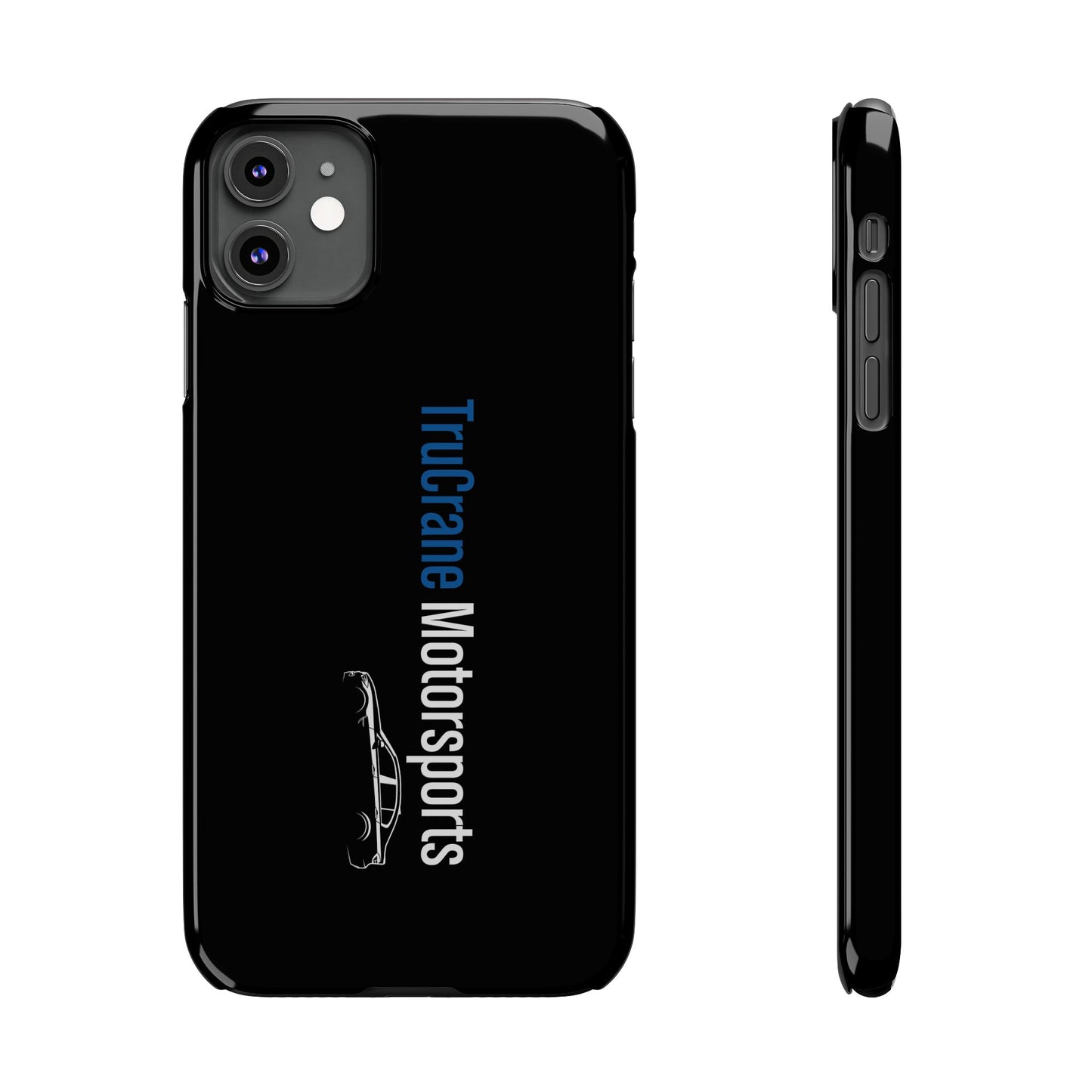 TruCrane Motorsports Slim iPhone Case -Black All Models