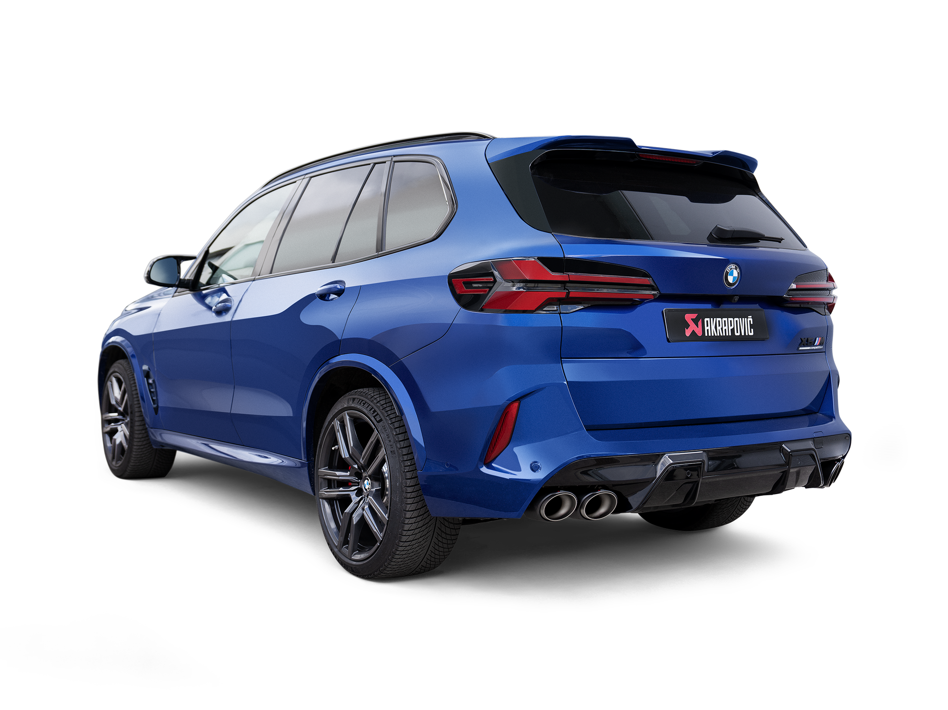 Akrapovic 2024+ BMW X5M / X6M (Face Lift) Slip-On Line (Titanium) w/Carbon Fiber Tips