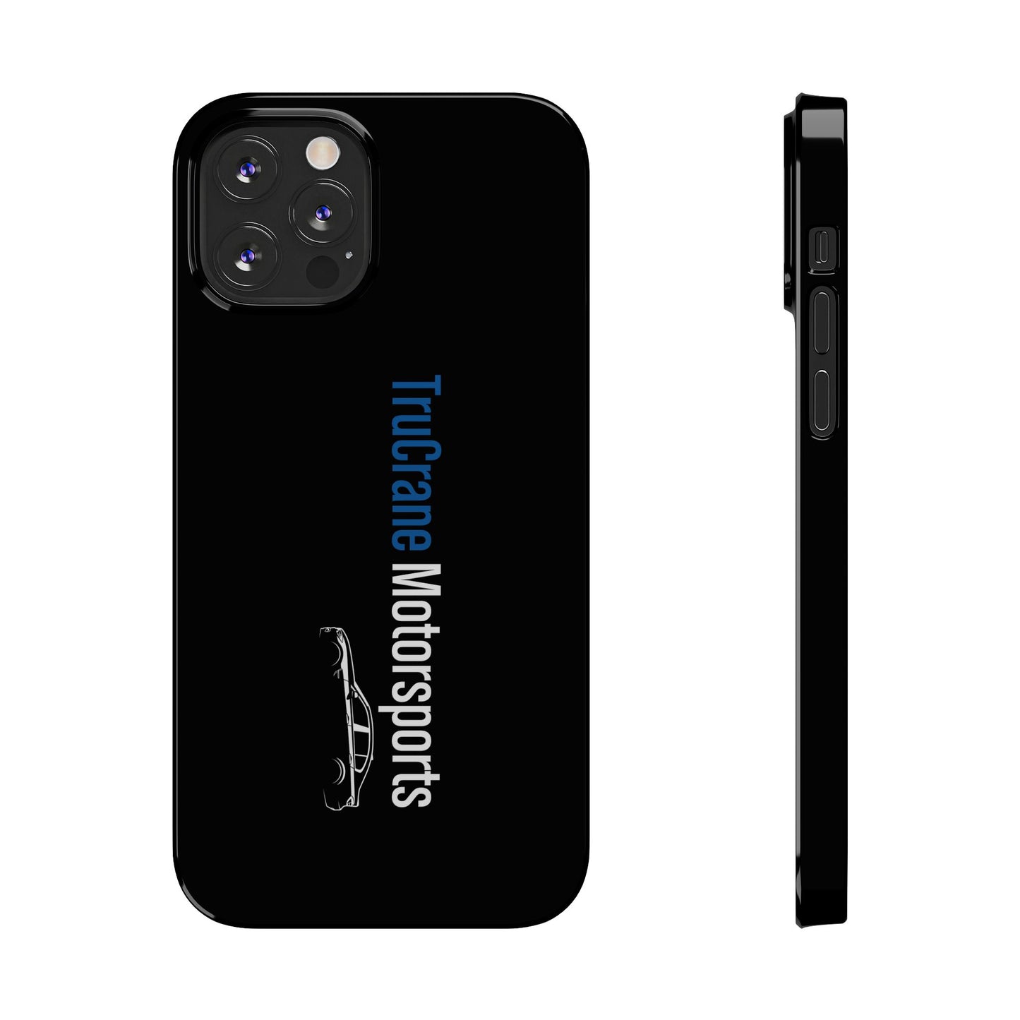 TruCrane Motorsports Slim iPhone Case -Black All Models