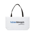 TruCrane Motorsports Weekender Tote Bag Blue/Black White Bag