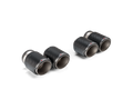 Akrapovic 2021+ BMW G87 M2, G80 M3 & G82 M4 Classic Carbon Design Tail Pipe Set