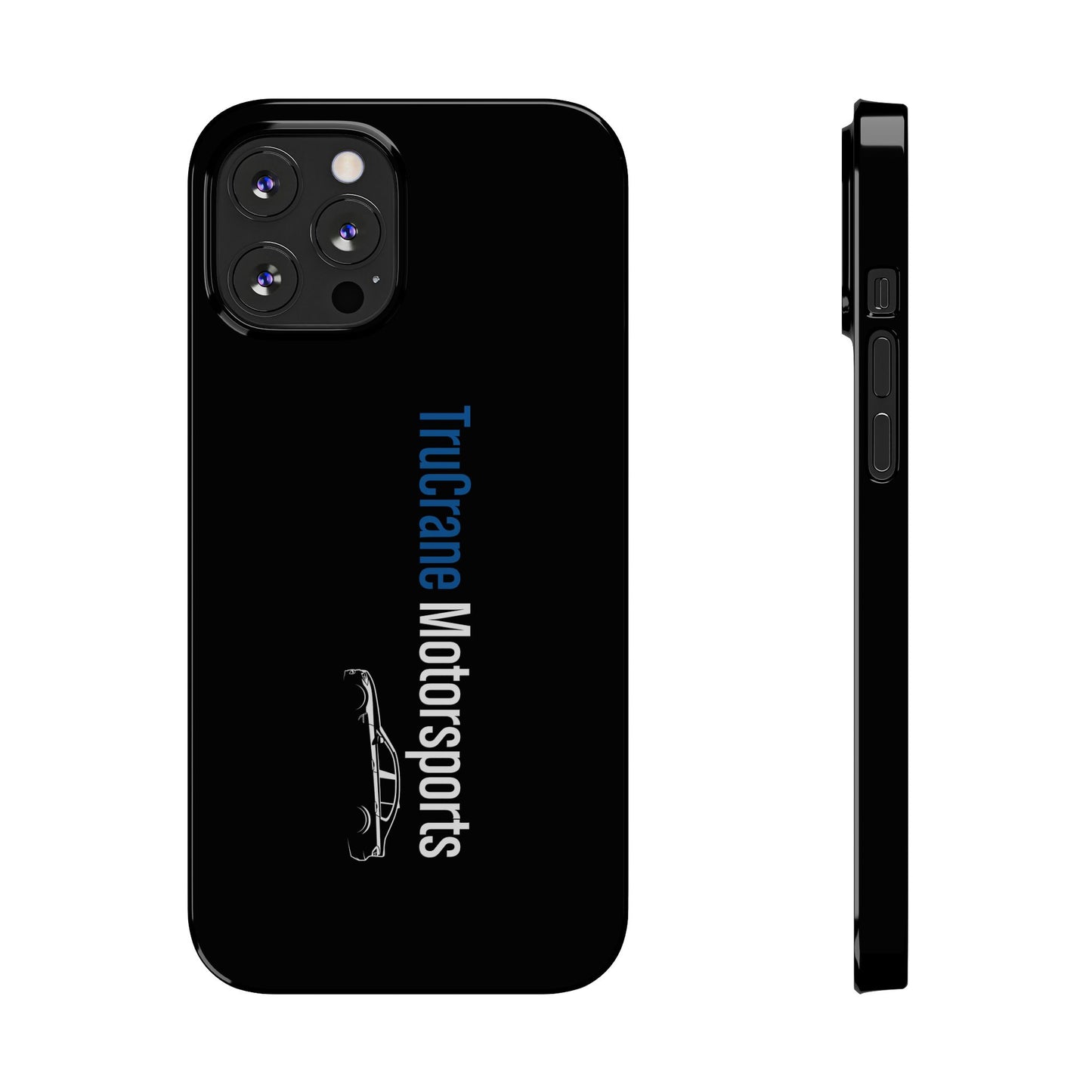 TruCrane Motorsports Slim iPhone Case -Black All Models