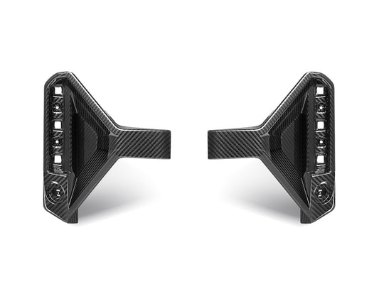 AutoTecknic Dry Carbon Rear Bumper Reflector Trim Set - G87 M2