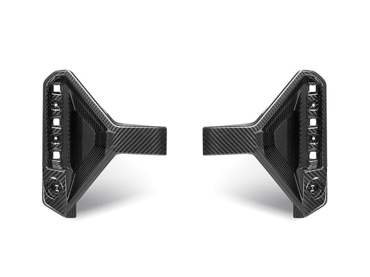 AutoTecknic Dry Carbon Rear Bumper Reflector Trim Set - G87 M2