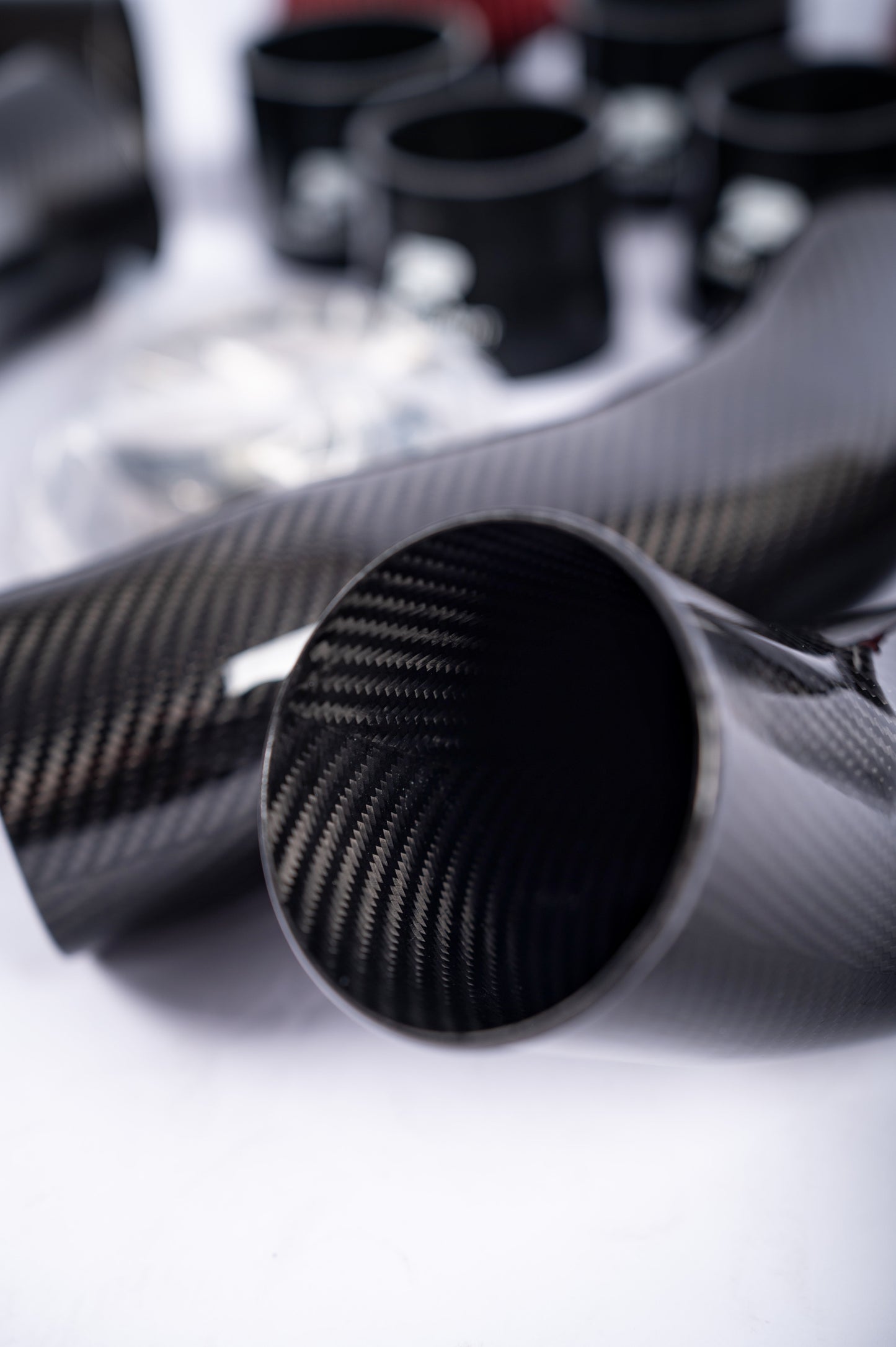 RENNELEMENT Dry Carbon Fiber Front Mount Intake BMW G90/G99 M5 S68