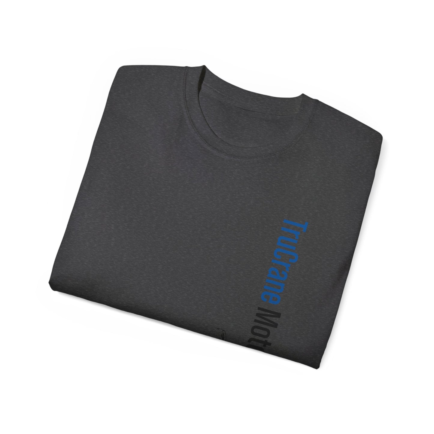 TruCrane Motorsports Heavy Cotton Tee - Vertical - Blue/Black