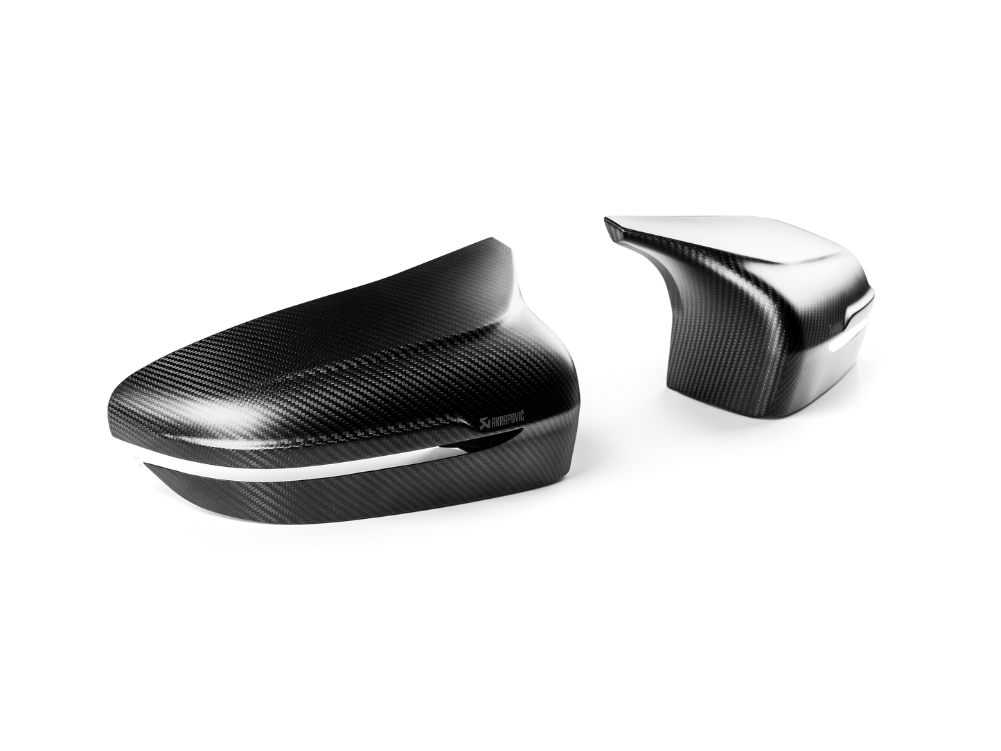 Akrapovic 2018+ BMW M5 (F90) / 2020 BMW M8 (F91/F92) Carbon Fiber Mirror Cap Set - Matte