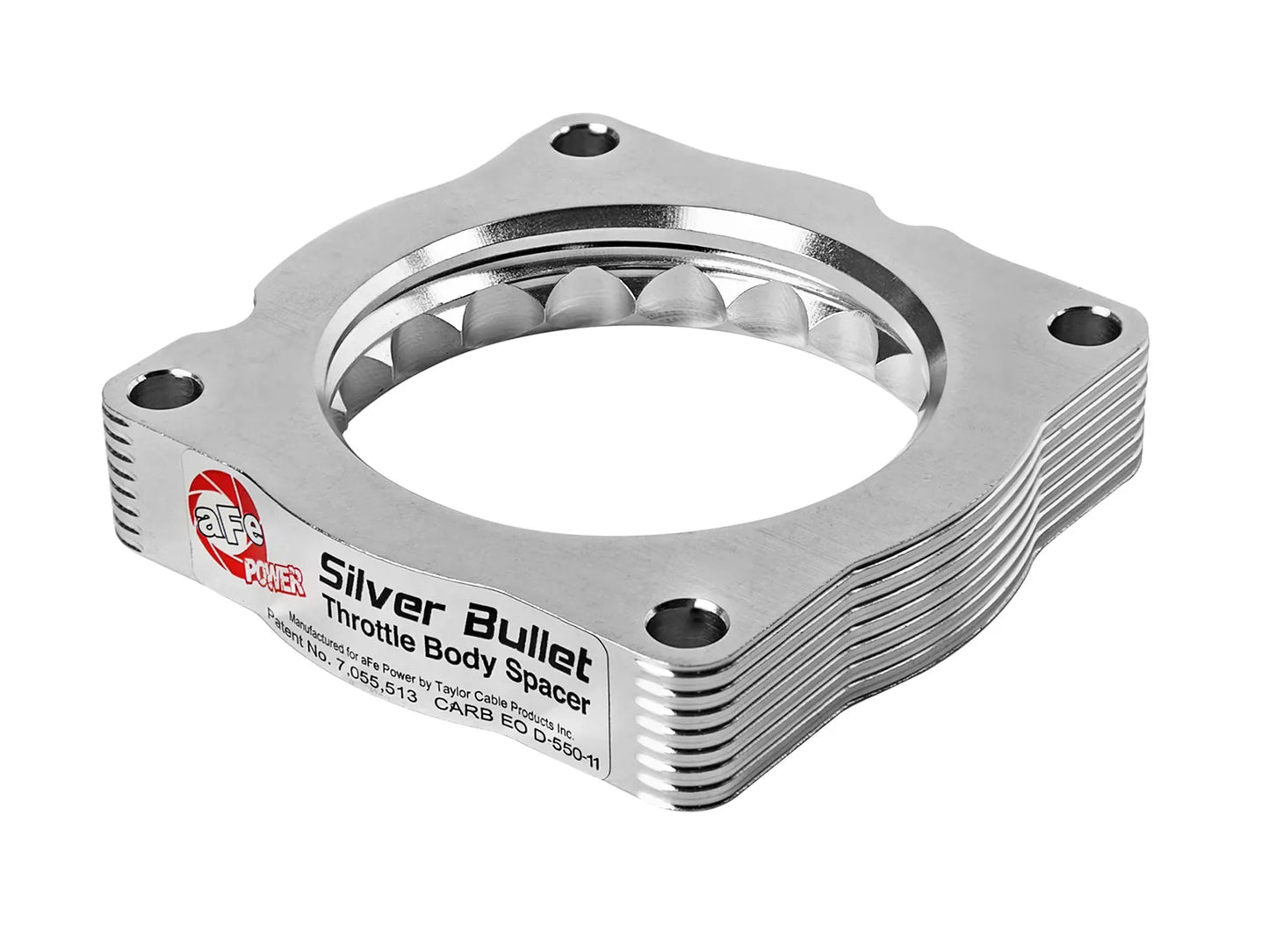 aFe POWER Silver Bullet Throttle Body Spacer BMW | 135i/335i/435i/M235i/X1 | E82/E84/E88/E90/E92/F22/F30/F32/F33/F34| N55