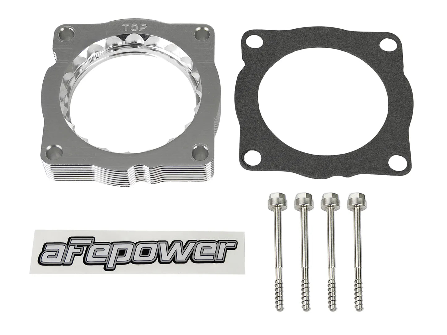 aFe POWER Silver Bullet Throttle Body Spacer BMW | 135i/335i/435i/M235i/X1 | E82/E84/E88/E90/E92/F22/F30/F32/F33/F34| N55
