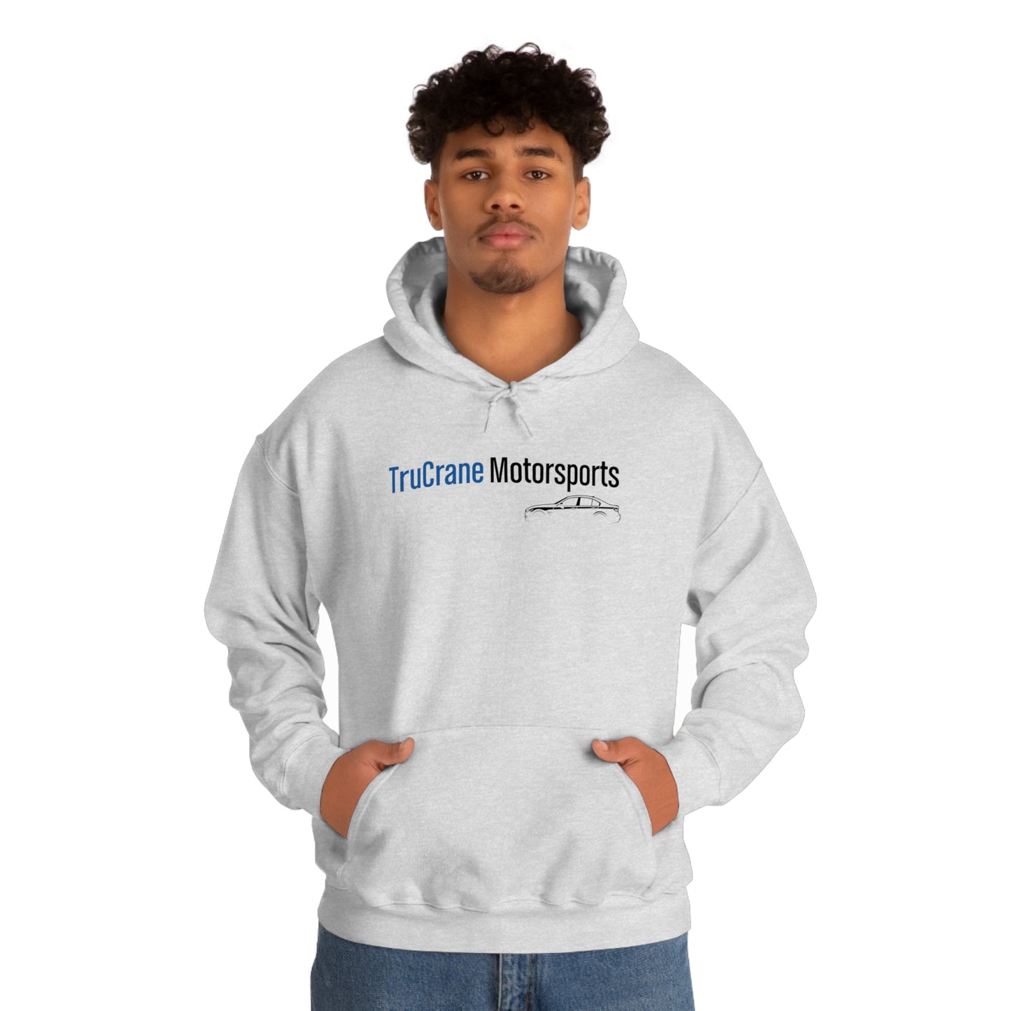 TruCrane Motorsports Unisex Heavy Blend Hooded Sweatshirt -Blue/Black