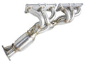 aFe Power Twisted Steel 304 Stainless Steel Long Tube Header w/ Cat BMW 3-Series E90/91/92/93 06-13