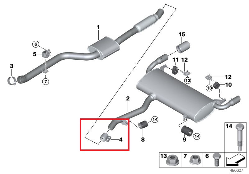 BMW Exhaust Clamp / Torca Clamp 18307536426