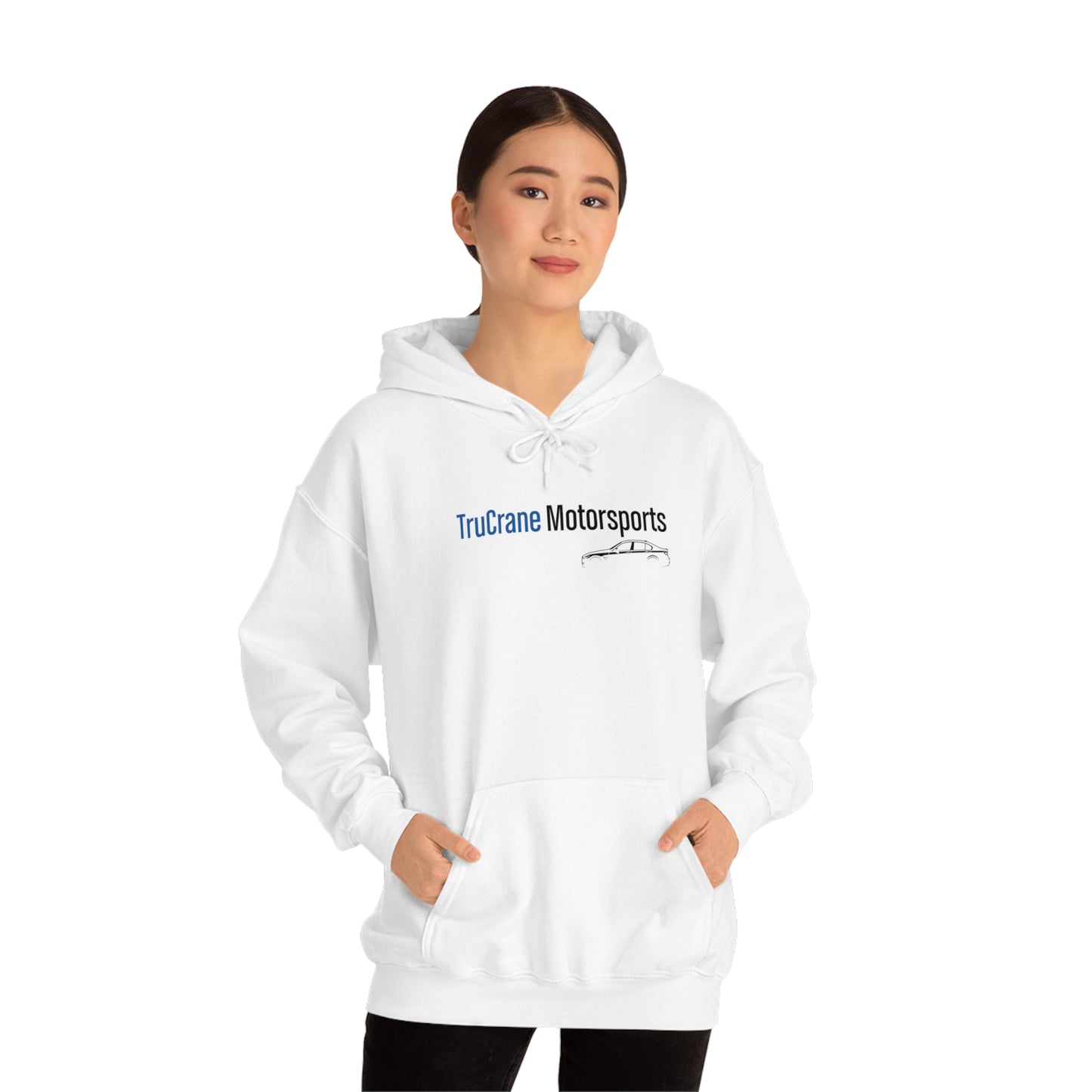 TruCrane Motorsports Unisex Heavy Blend Hooded Sweatshirt -Blue/Black