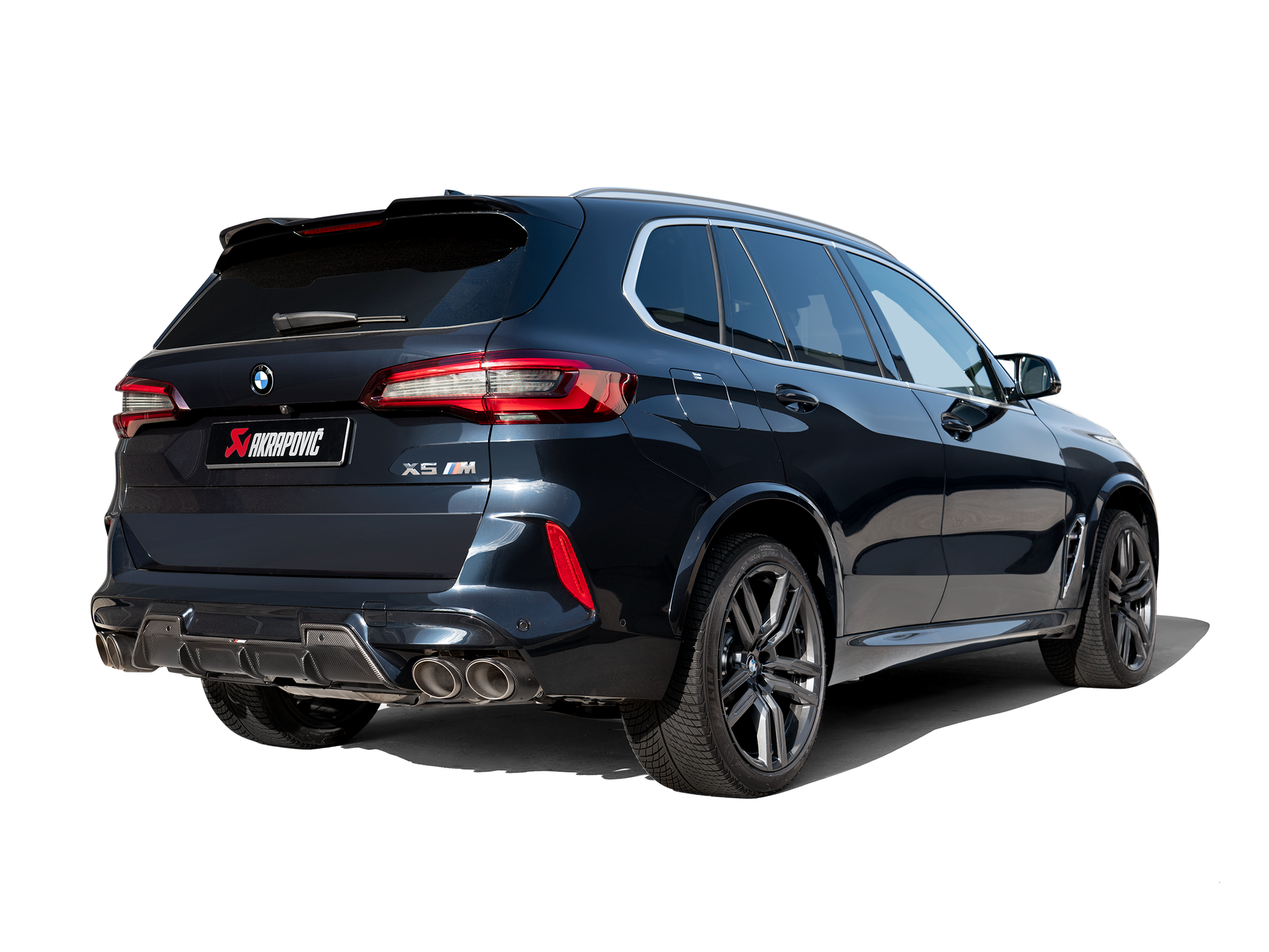 Akrapovic 2020-23 BMW X5M (F95)/X6M (F96) Slip-On Line (Titanium) w/Carbon Fiber Titanium Tips