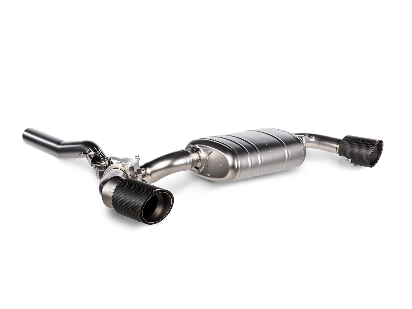 Akrapovic 2020+ BMW M135i / 2020 X2 M35i / Mini Clubman All4 Slip-On Line (Titanium) w/Carbon Tips