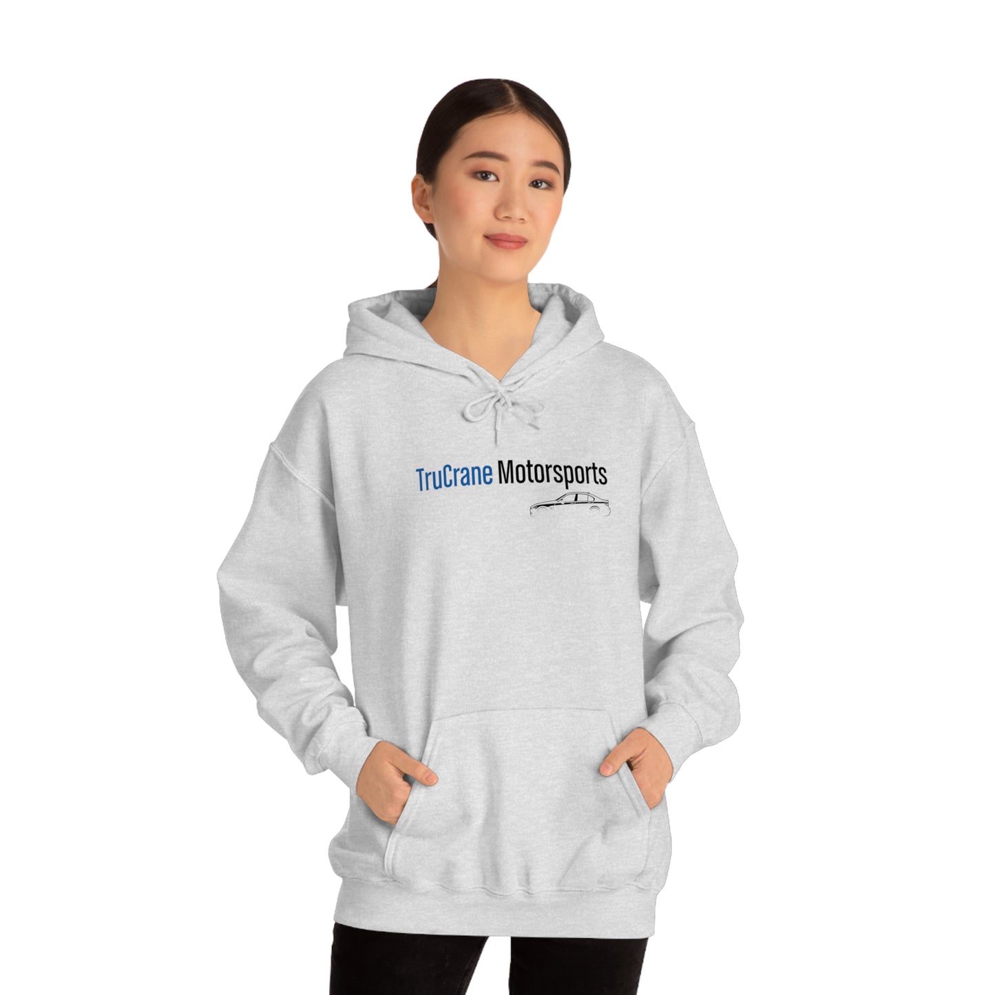 TruCrane Motorsports Unisex Heavy Blend Hooded Sweatshirt -Blue/Black