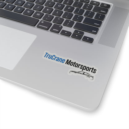 TruCrane Motorsports Sticker - Blue/Black Transparent