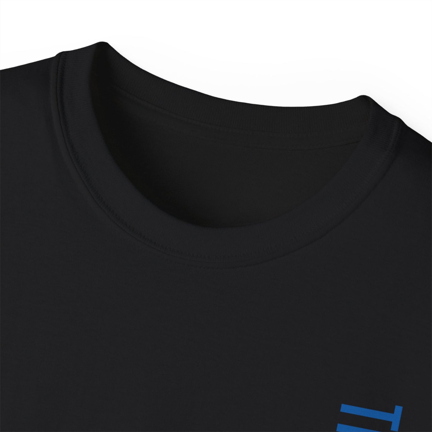 TruCrane Motorsports Heavy Cotton Tee - Vertical Blue/White