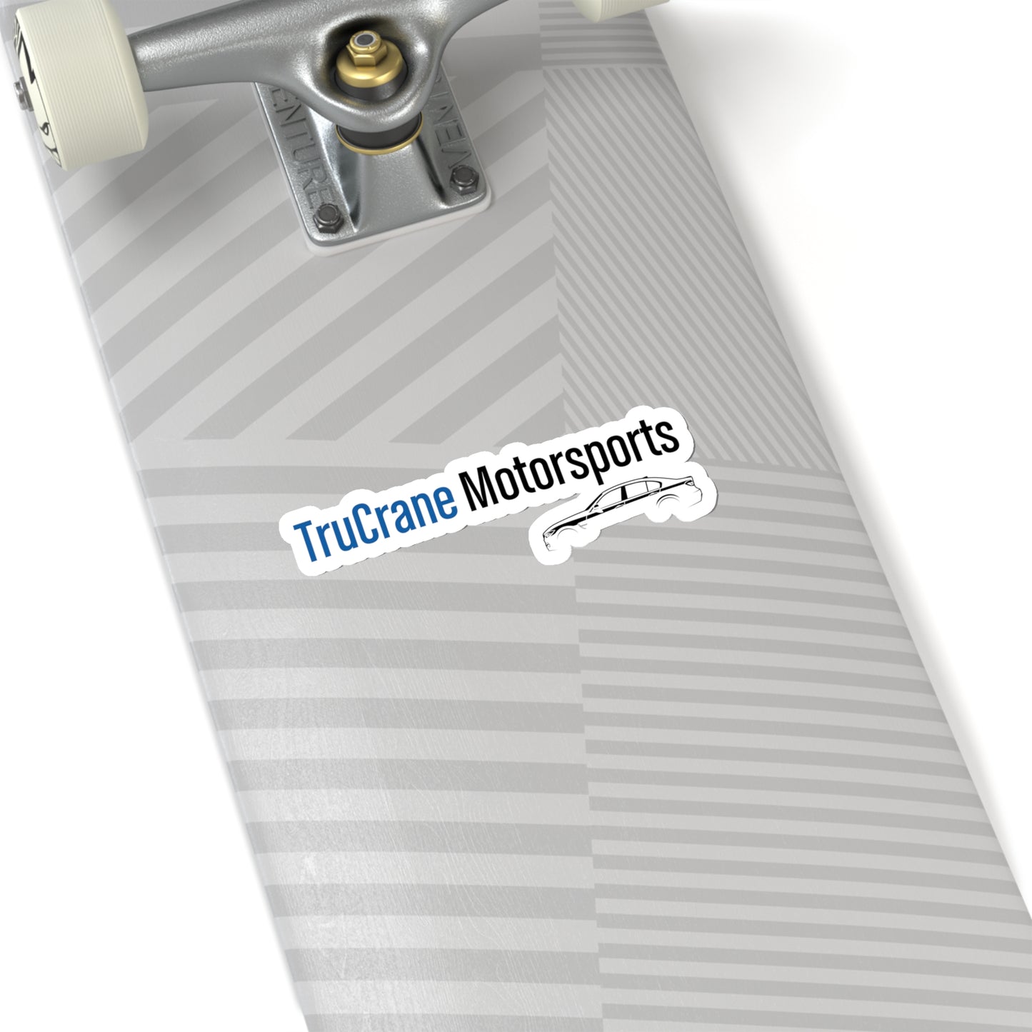 TruCrane Motorsports Sticker - Blue/Black Transparent