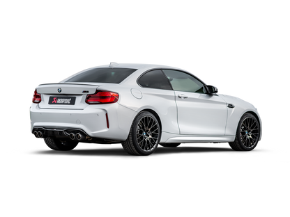 Akrapovic 2018+ BMW M2 Competition/M2 CS (F87N) Slip-On Line (Titanium) w/Carbon Fiber Tips