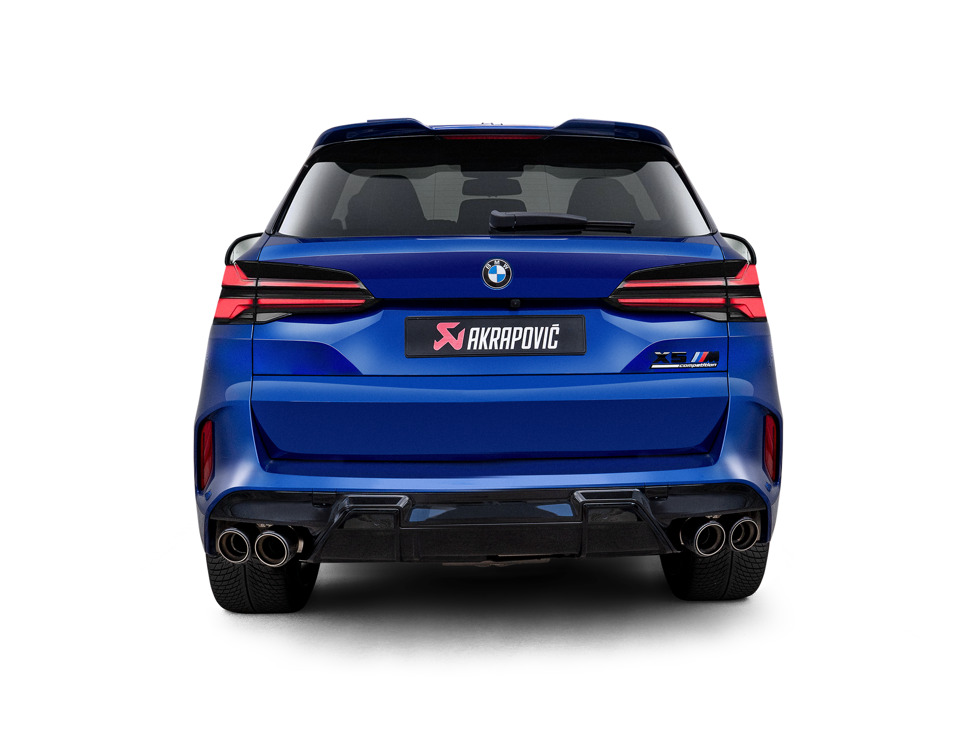 Akrapovic 2024+ BMW X5M / X6M (Face Lift) Slip-On Line (Titanium) w/Carbon Fiber Tips