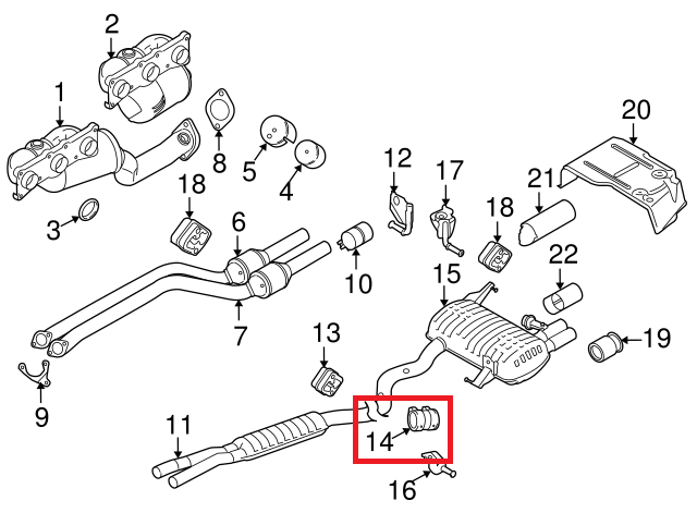 BMW Exhaust Clamp / Torca Clamp 18307536426