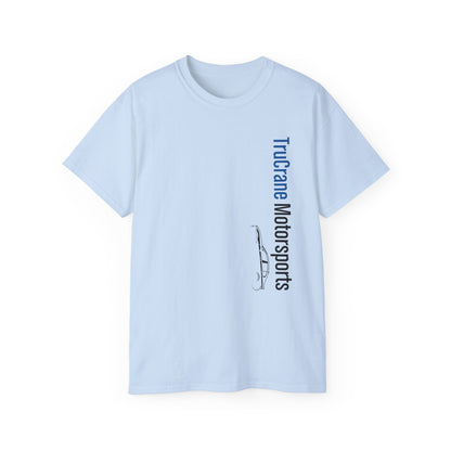 TruCrane Motorsports Heavy Cotton Tee - Vertical - Blue/Black