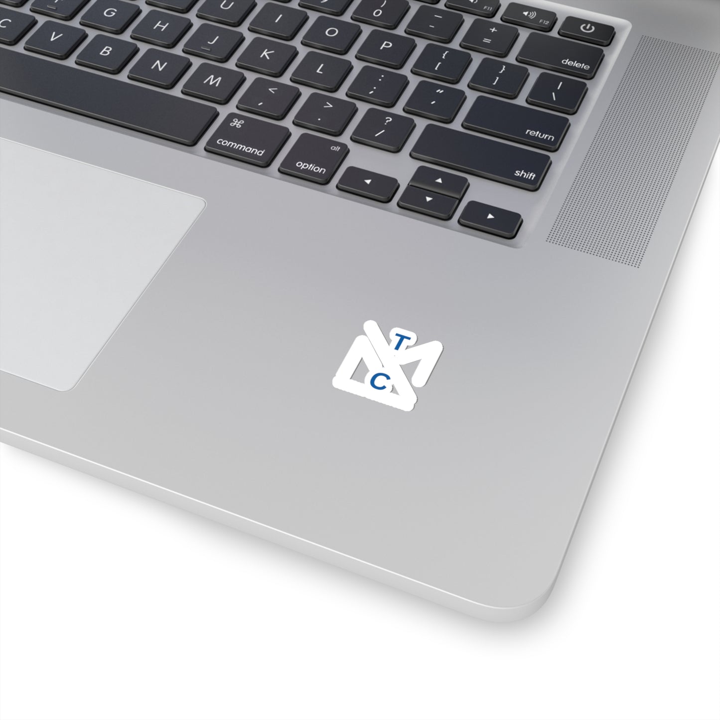 TCM Stickers Blue/White Transparent