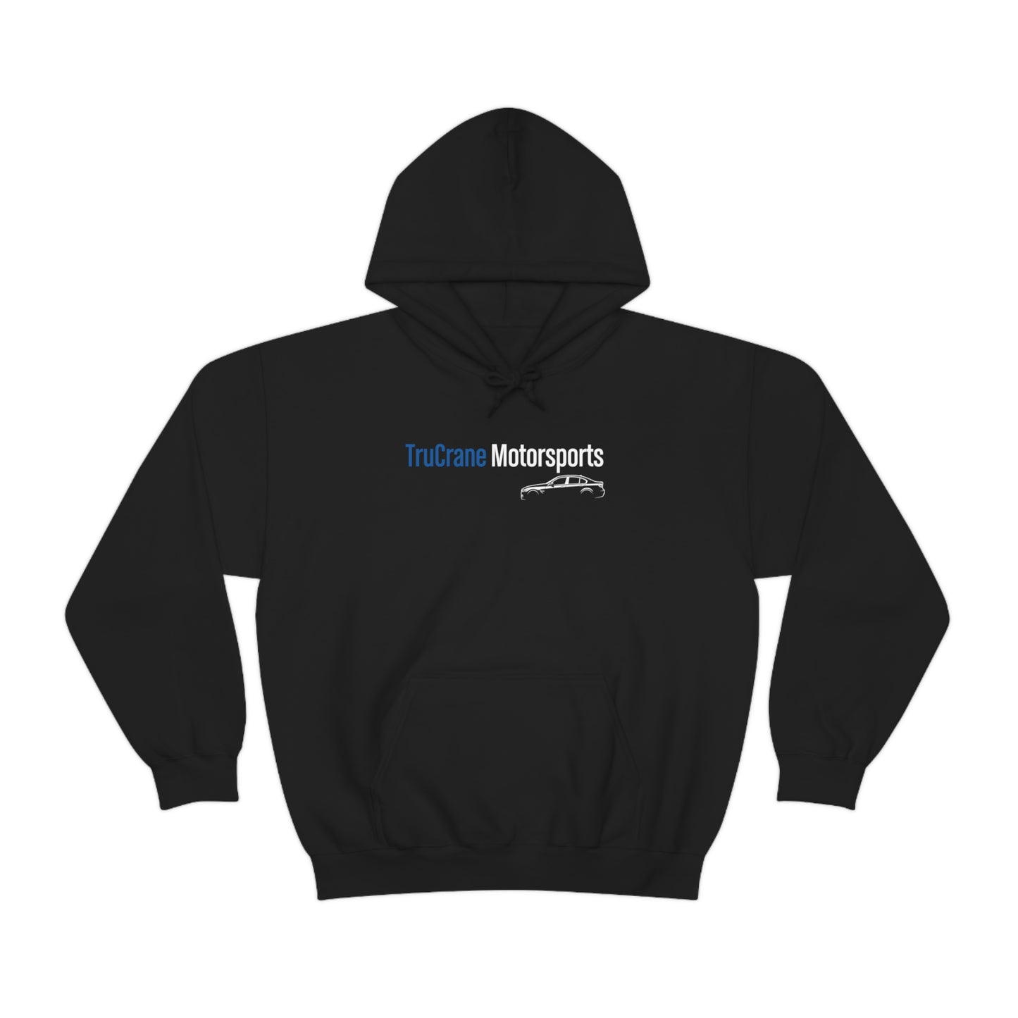 TruCrane Motorsports Unisex Heavy Blend Hooded Sweatshirt -Blue/White