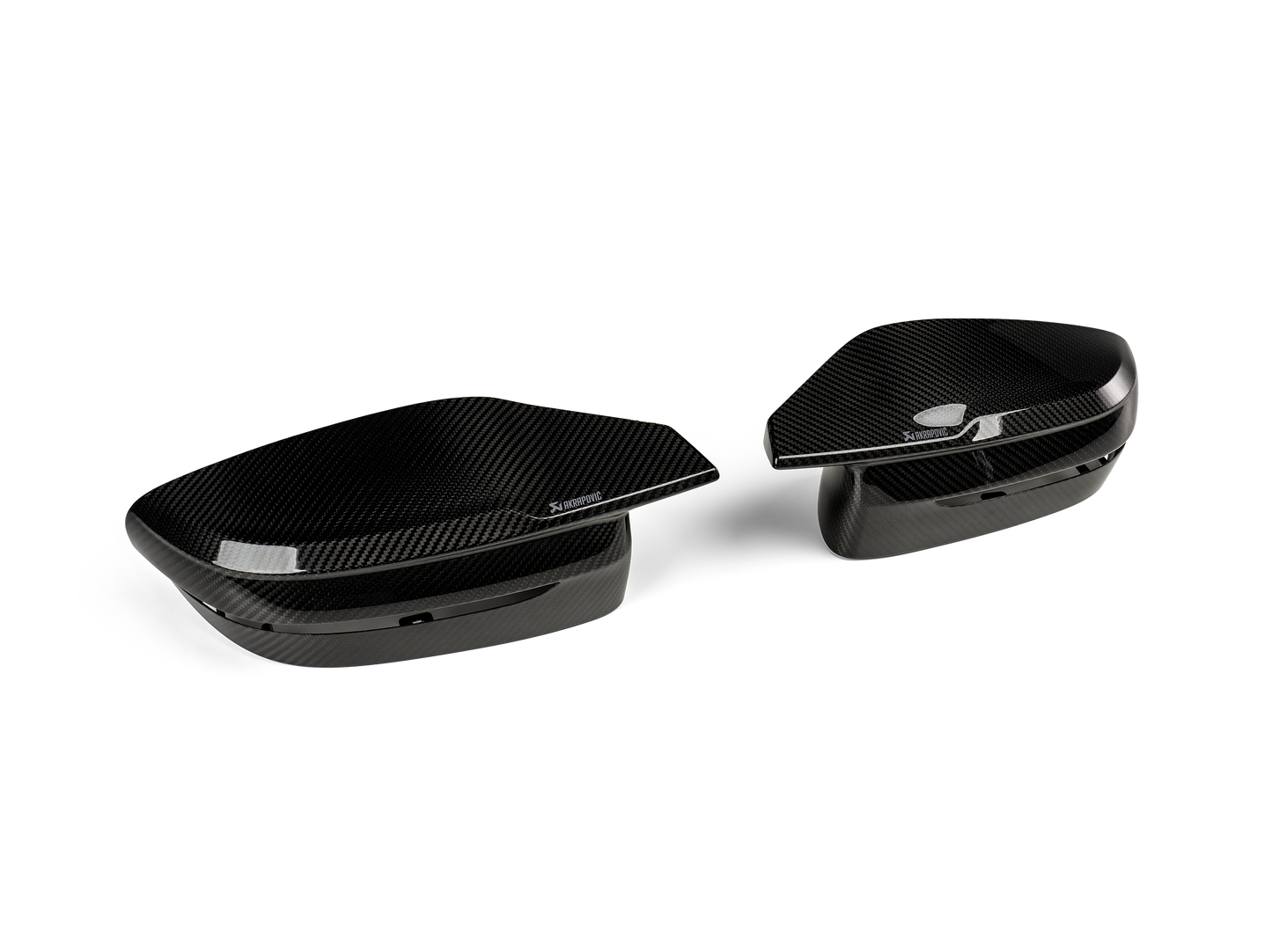Akrapovic 2021+ BMW (G87) M2, (G80) M3 & (G82) M4 Mirror Cap Set- Gloss Carbon