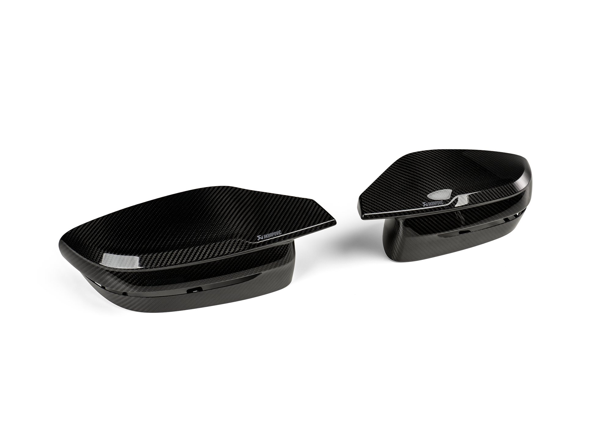 Akrapovic 2021+ BMW (G87) M2, (G80) M3 & (G82) M4 Mirror Cap Set- Gloss Carbon