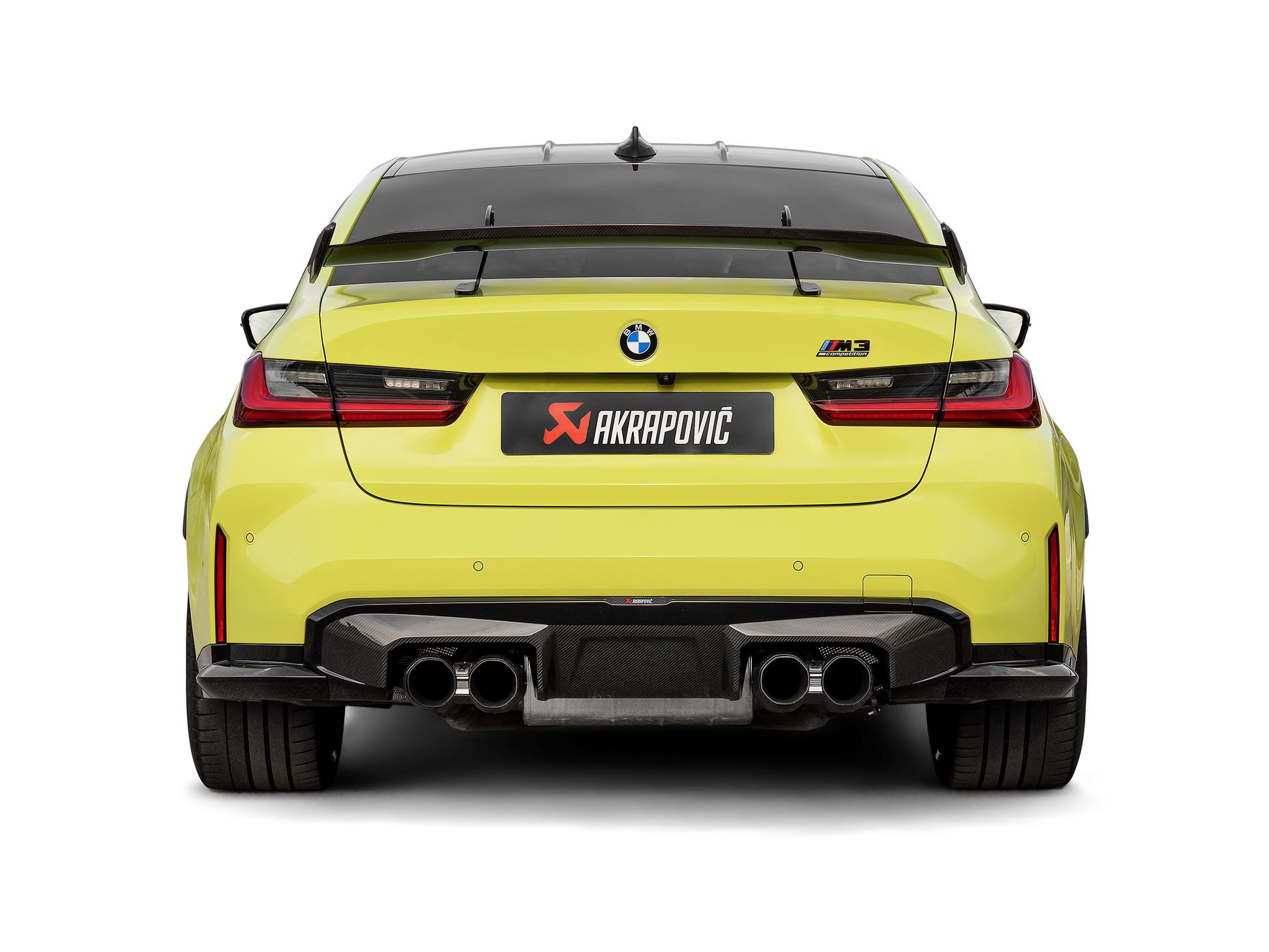 Akrapovic 21-22 BMW M3 (G80) / M4 (G82, G83) Rear Carbon Fiber Diffuser - High Gloss Black