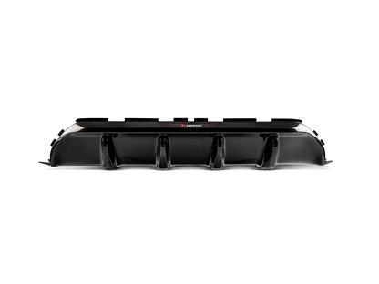 Akrapovic 18+ BMW M5 (F90) Rear Carbon Fiber Diffuser - High Gloss w/ Red/White Akrapovic Logo