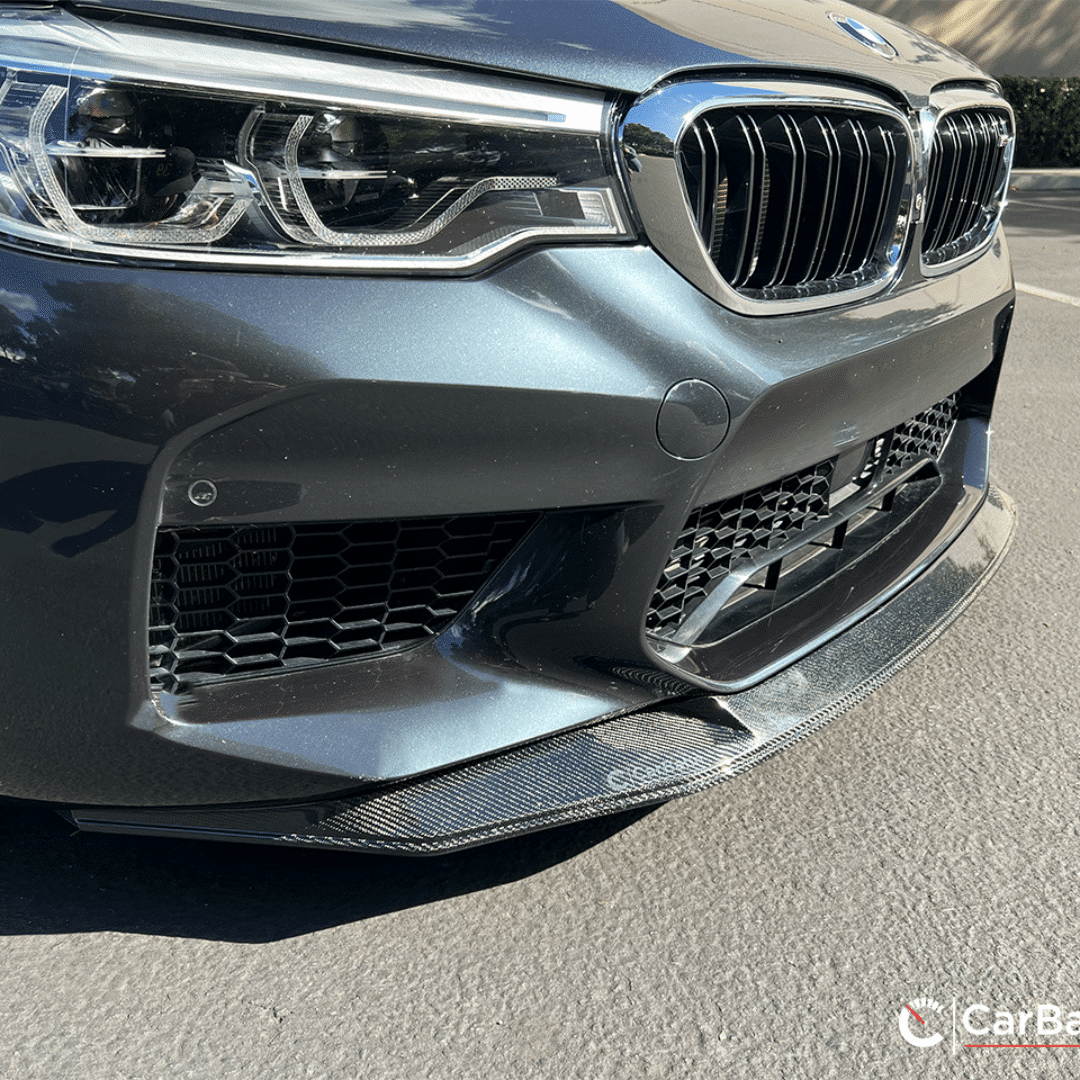 CarBahn Gloss Carbon Front Splitter BMW F90 M5 (2017-2019)