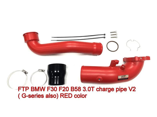 FTP Charge Pipe Set V2 Red BMW B58 Gen1 F20/F30/F32/G30