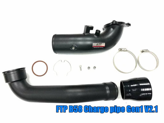 FTP Charge Pipe Set V2 Black BMW B58 Gen1 F20/F30/F32/G30