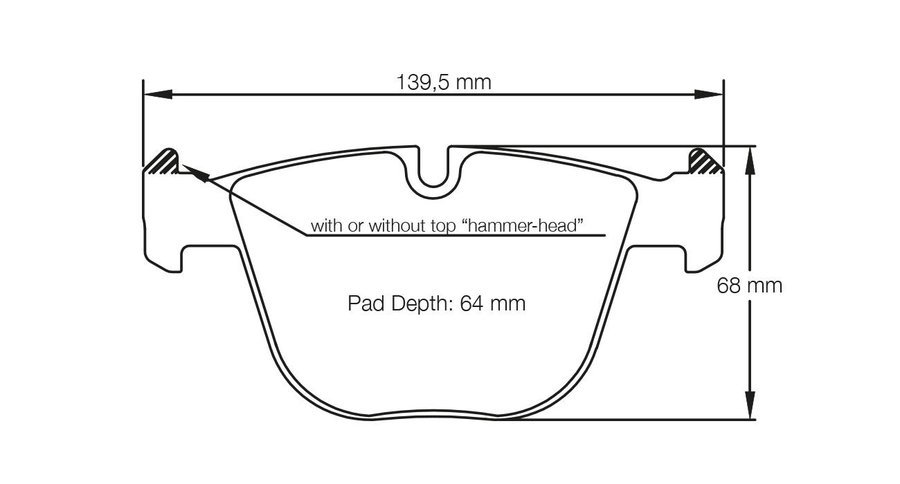 Pagid Racing RSL19 Rear Brake Pads BMW M3 M5 M6 E90/E92/E60/E63