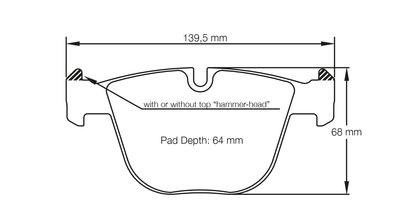 Pagid Racing RSL19 Rear Brake Pads BMW M3 M5 M6 E90/E92/E60/E63