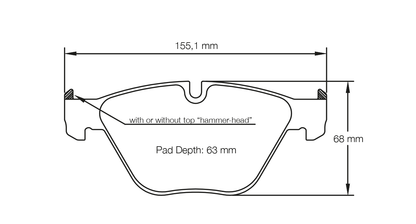 Pagid Racing RSL29 Front Brake Pads BMW M3 320i/330i/335 E90/E92/E82