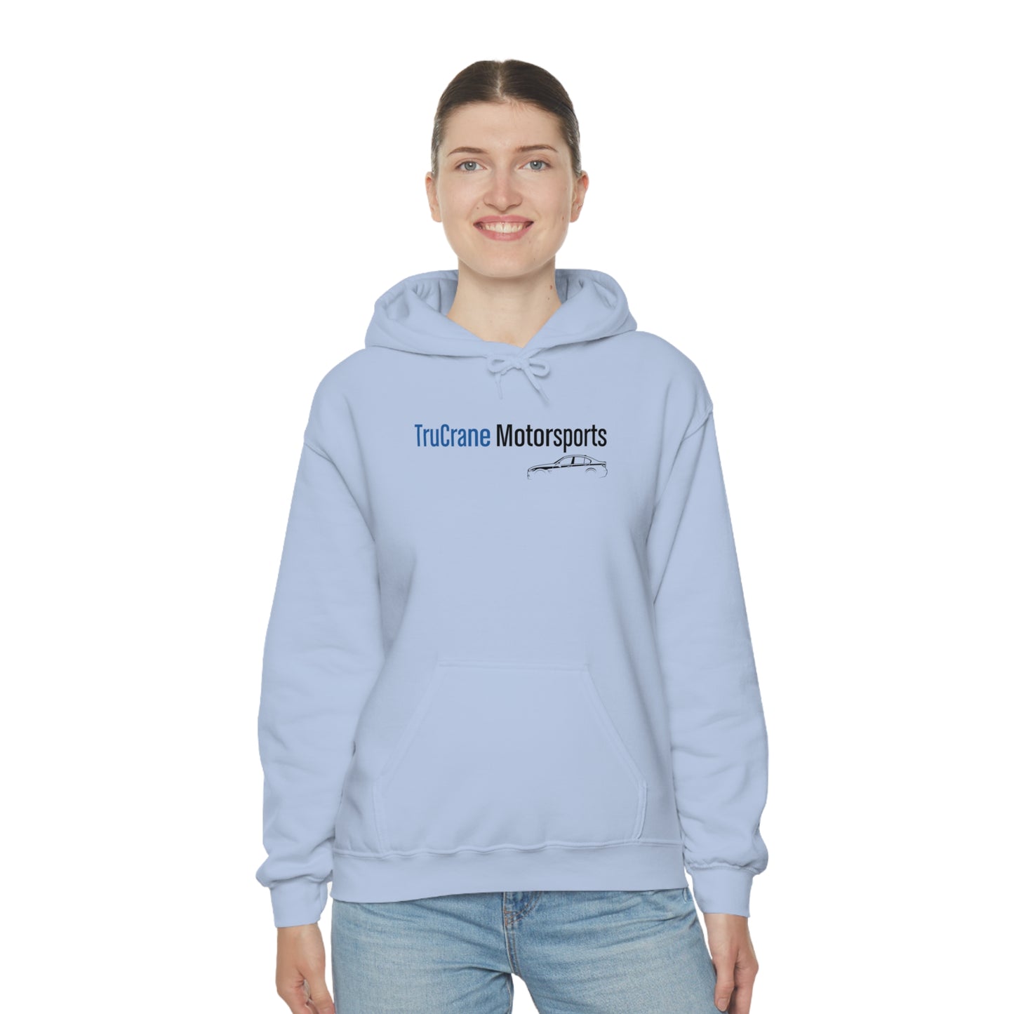 TruCrane Motorsports Unisex Heavy Blend Hooded Sweatshirt -Blue/Black