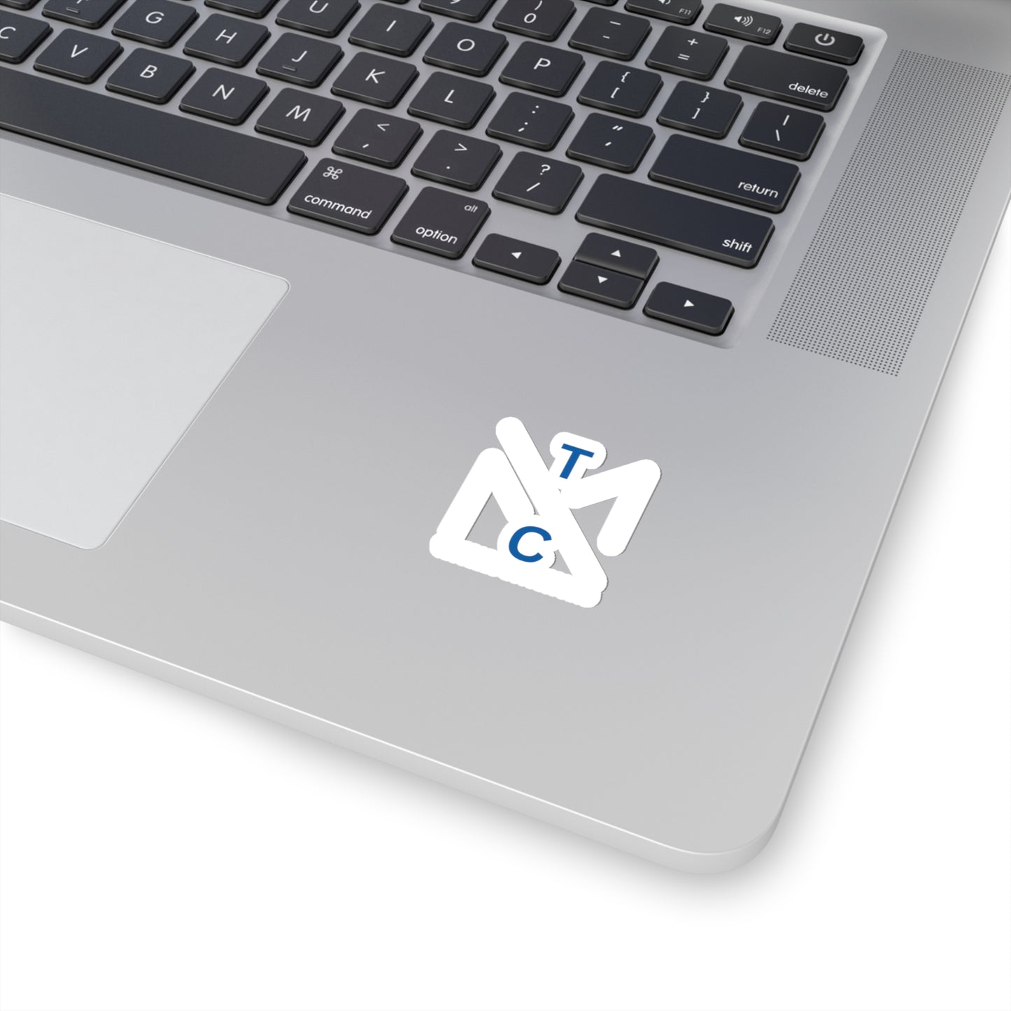 TCM Stickers Blue/White Transparent