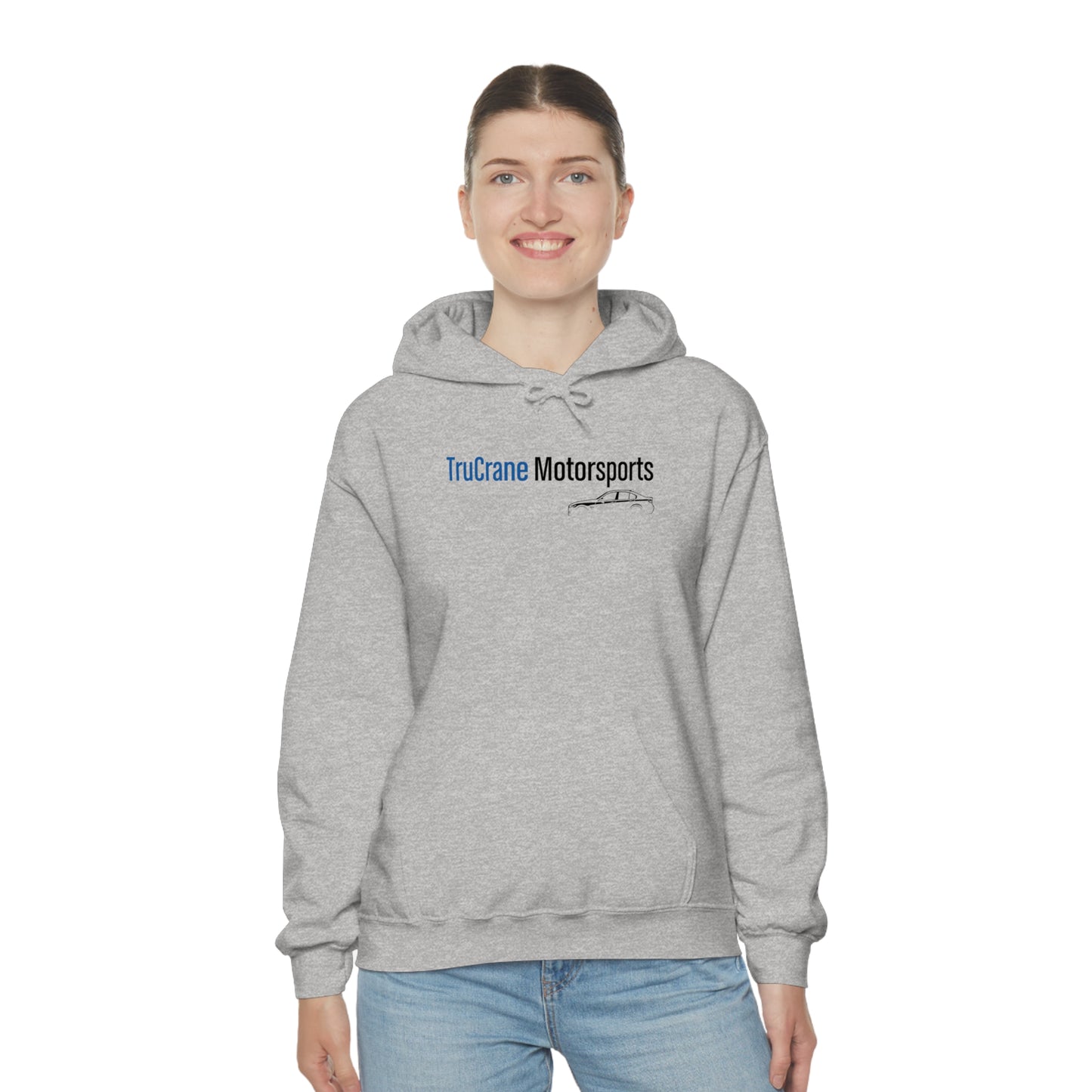 TruCrane Motorsports Unisex Heavy Blend Hooded Sweatshirt -Blue/Black