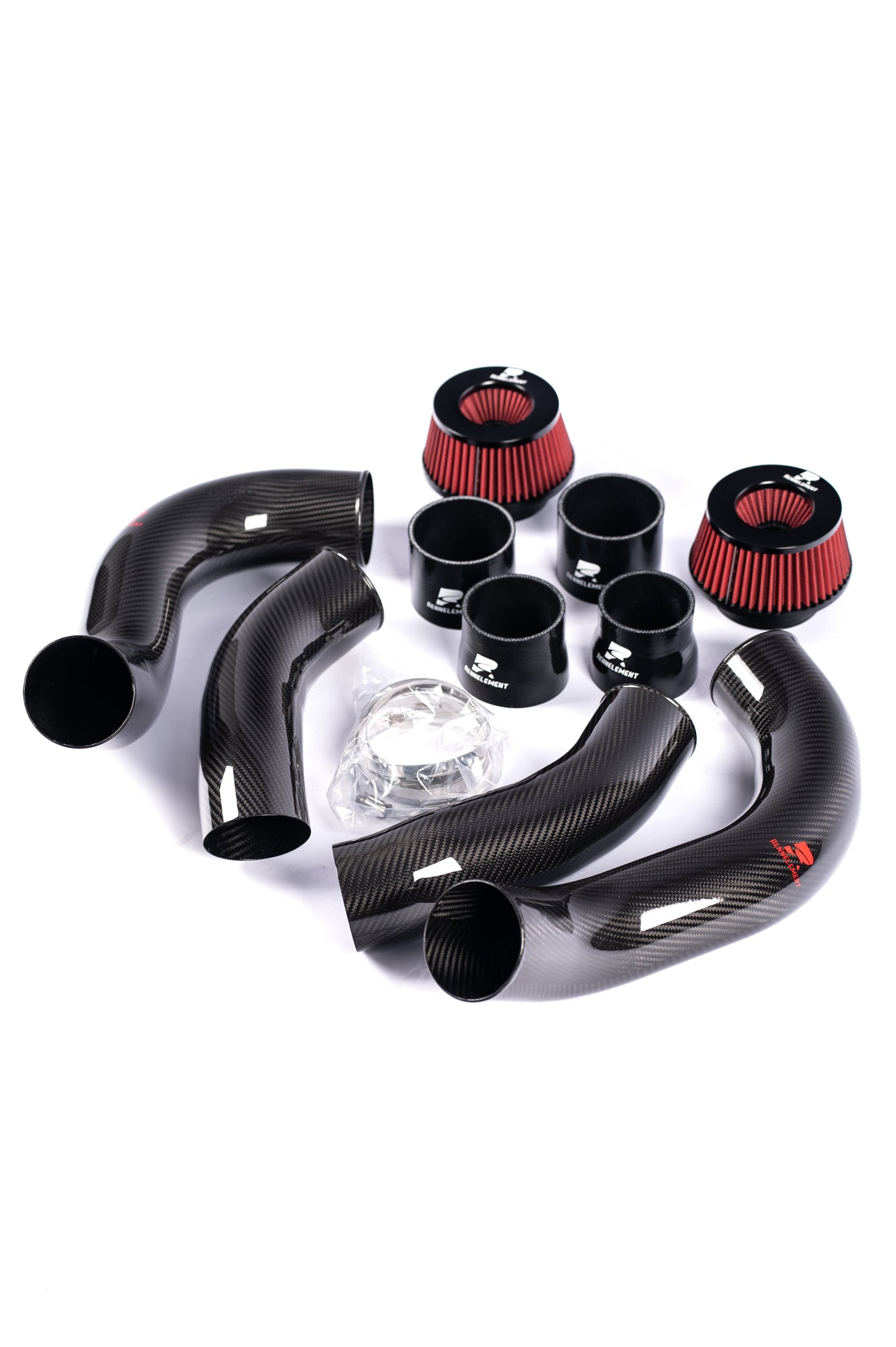 RENNELEMENT Dry Carbon Fiber Front Mount Intake BMW G90/G99 M5 S68