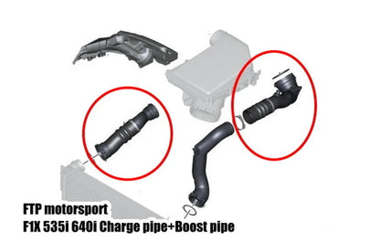 FTP Charge Pipe and Boost Pipe Kit BMW N55 535i 640i 740i